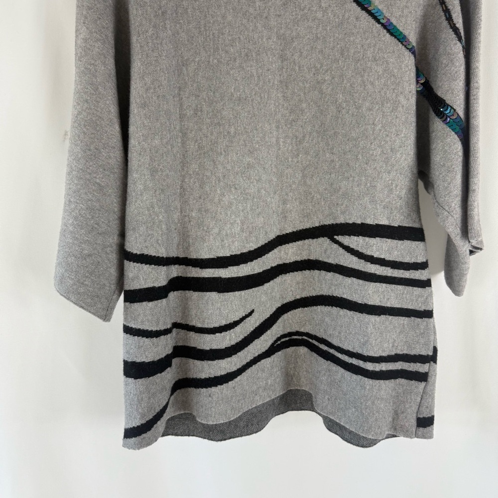 Calligraphie Women Sweater Sequins Size:L - Picture 4 of 12